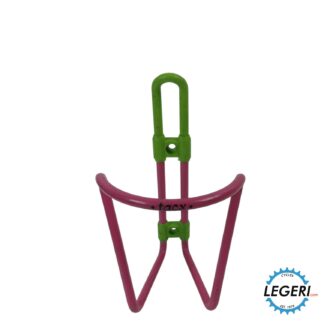 Tacx pink green bottlecage