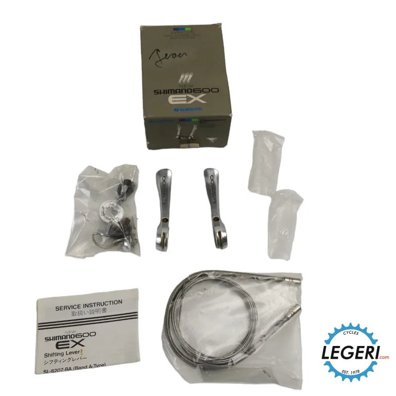 Shimano 600 sl-6207 down tube shifters NOS LEGERI.com Shimano 600 sl-6207 down tube shifters NOS