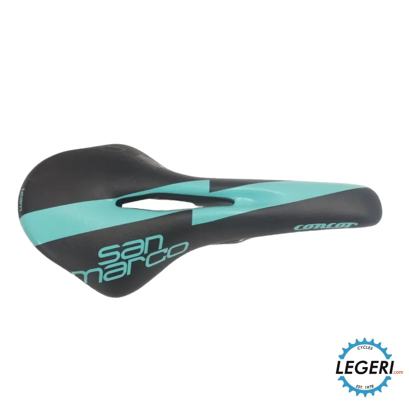 San Marco Concor saddle Team Vancansoleil Bianchi Pro team Celeste LEGERI.com San Marco Concor saddle Team Vancansoleil Bianchi Pro team Celeste