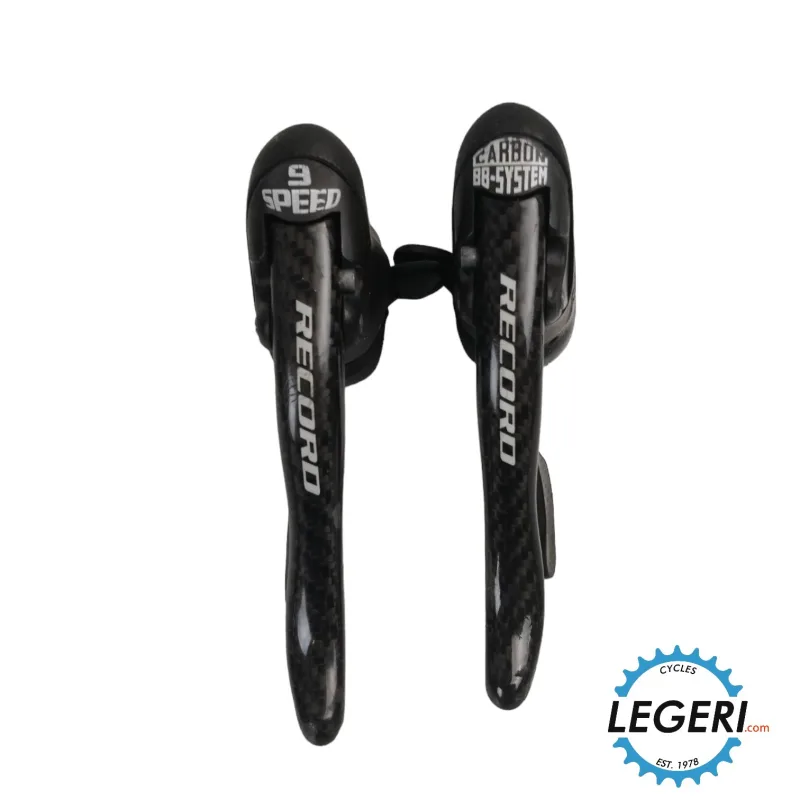Campagnolo Record carbon 9 speed shifters Ergopowers bb system LEGERI.com Campagnolo Record carbon 9 speed shifters Ergopowers bb system