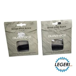 Shimano Dura Ace 7700 brake shoe blocks NOS LEGERI.com Shimano Dura Ace 7700 brake shoe blocks NOS