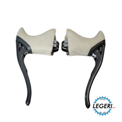 Shimano 600 tricolor Ultegra bl-6400 brake levers white covers 3