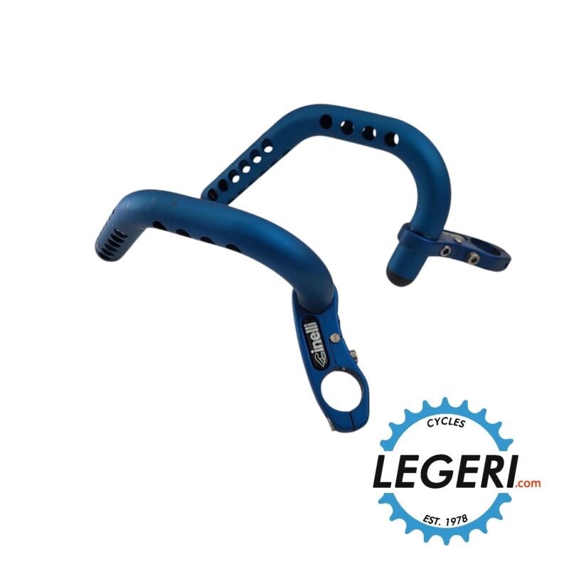 Cinelli Spinaci light Blue drilled handlebars