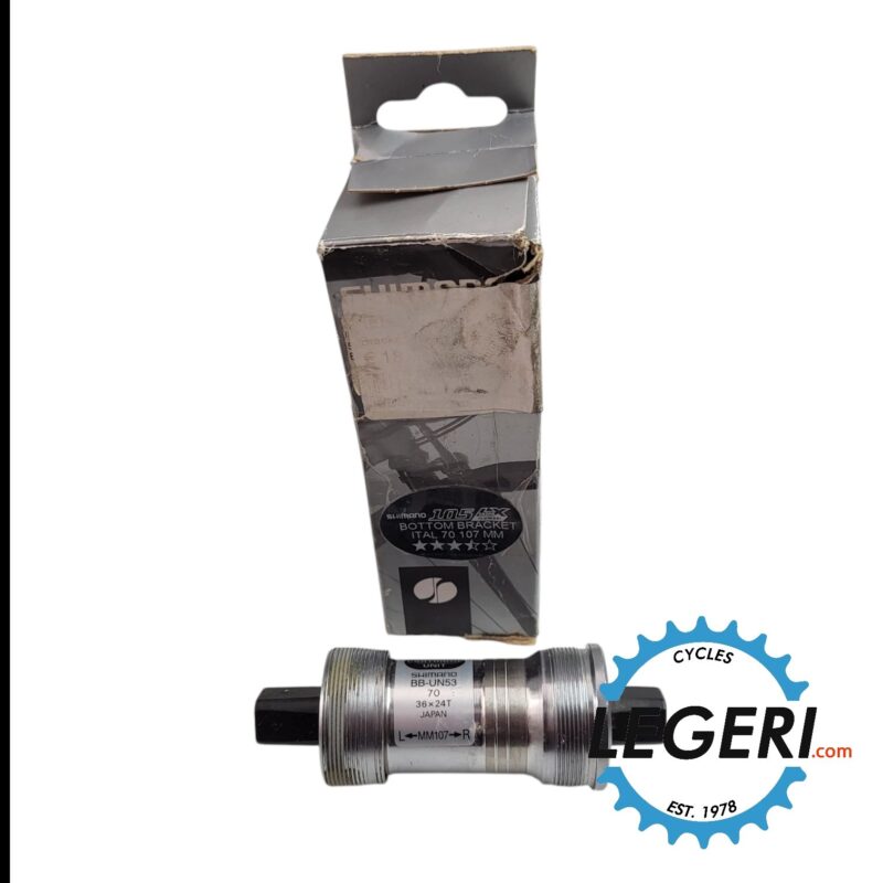 Shimano bottombracket bb-un53 107 mm ITA NOS LEGERI.com Shimano bottombracket bb-un53 107 mm ITA NOS